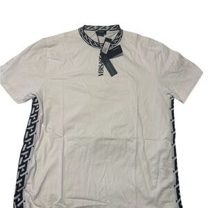 Versace White and Black Men's Shirt